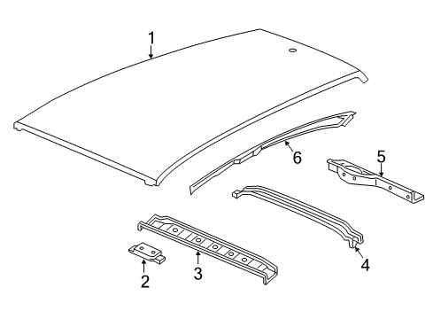 2022 Honda HR-V Roof & Components Diagram 2