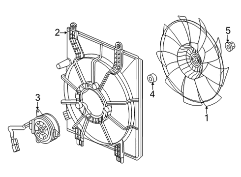 2023 Honda Civic Cooling System, Radiator, Water Pump, Cooling Fan Diagram 5