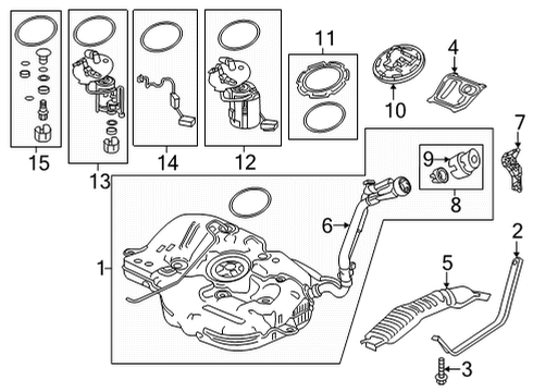 2023 Honda Civic MOD SET, FUEL PUMP Diagram for 17045-T20-A00