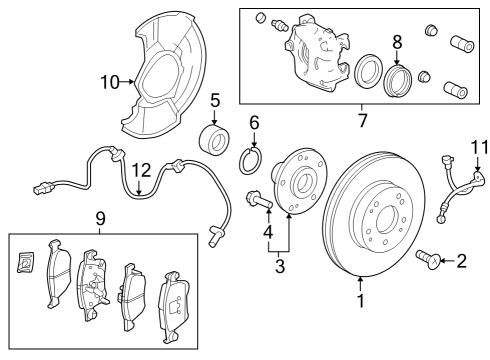 2023 Honda Civic SET, FR Diagram for 01465-T22-A00