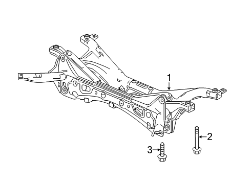 2022 Honda Insight Suspension Mounting - Rear Diagram