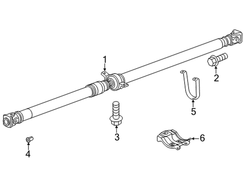 2022 Honda CR-V Hybrid Drive Shaft - Rear Diagram 2