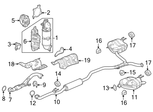 2024 Honda Accord PLATE A Diagram for 74601-30A-A00