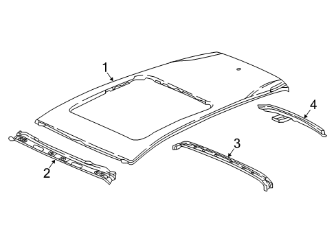 2022 Honda CR-V Hybrid Roof & Components Diagram