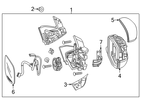 2022 Honda Pilot Mirrors Diagram 2