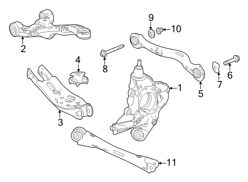 2024 Honda Pilot RUBBER, L- RR Diagram for 52745-TYA-A02