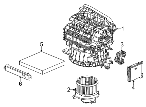 2022 Honda Civic MOTOR ASSY- WITH FAN Diagram for 79310-T21-A41