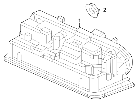 2023 Honda CR-V Hybrid License Lamps Diagram