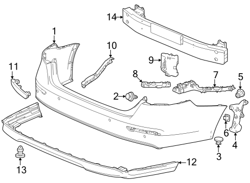 2023 Honda Accord SPACER L, RR Diagram for 71680-30A-A01