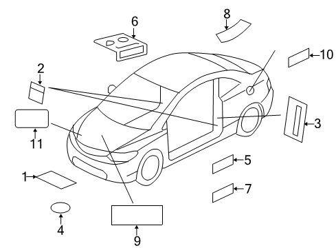 Label, Information Diagram for 17277-RX0-A00