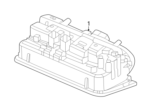 2023 Honda Pilot License Lamps Diagram