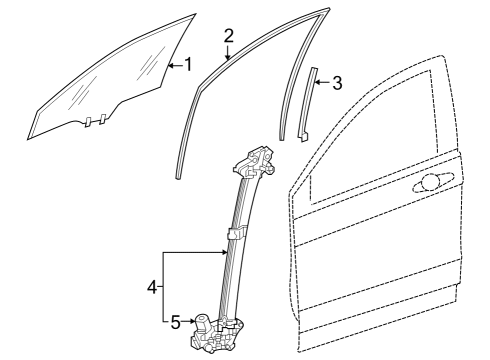 2024 Honda CR-V REGULATOR, R- FR- DR Diagram for 72210-3A0-A11