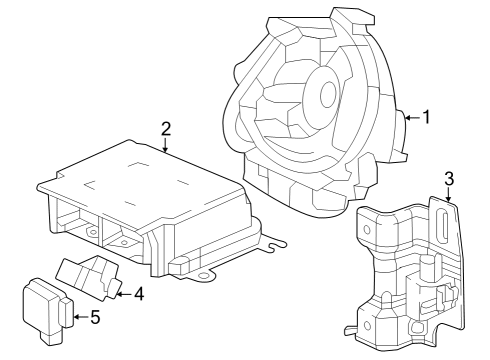 2024 Honda HR-V SRS UNIT Diagram for 77960-3V0-A82