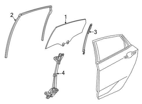 2023 Honda Civic CHANNEL, L- RR Diagram for 72775-T43-J01