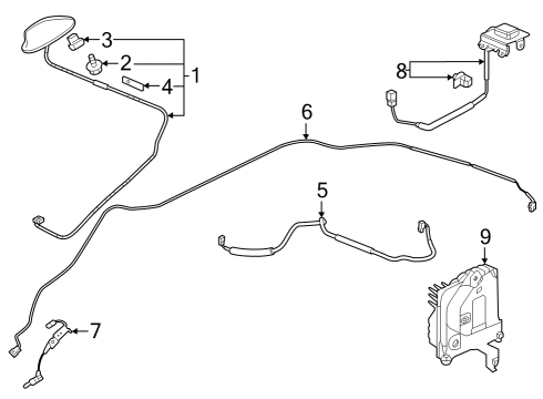 2023 Honda Accord ANT ASSY-, GNSS Diagram for 8B550-30A-A11