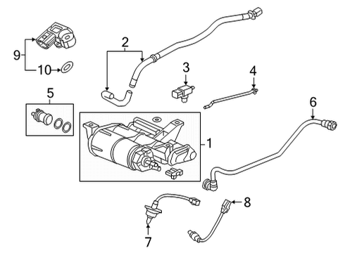 2022 Honda Civic Emission Components Diagram 6