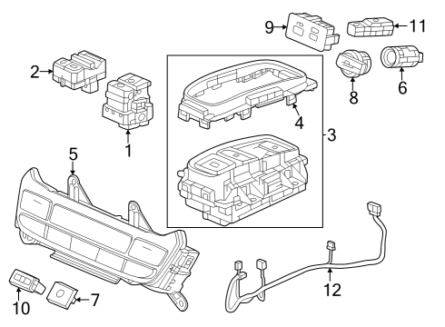 2023 Honda Pilot CONT, RR- *NH900L* Diagram for 79650-T90-A41ZA