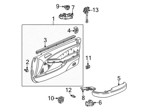 Panel *NH167L* Diagram for 83512-S3M-A00ZB