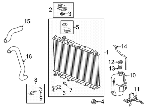 2023 Honda Civic TANK, RESERVE Diagram for 19101-64A-A00