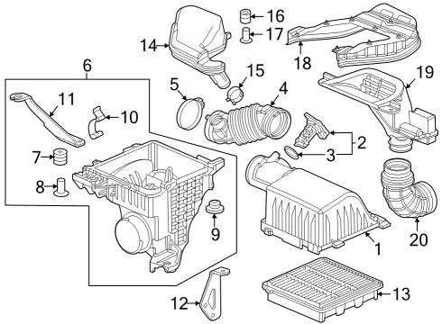 2023 Honda CR-V TUBE, AIR IN Diagram for 17256-6CJ-H00