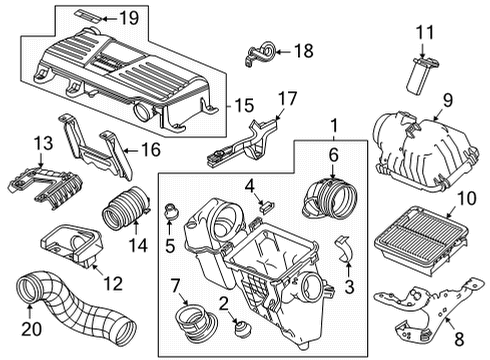 2022 Honda CR-V Hybrid Air Intake Diagram 2