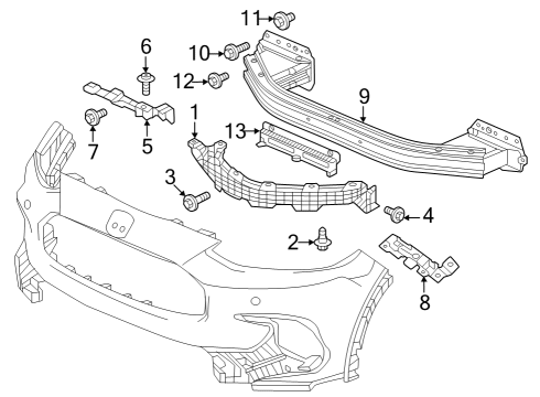 2023 Honda HR-V Bumper & Components - Front Diagram 2