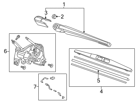 2022 Honda HR-V Wipers Diagram 1