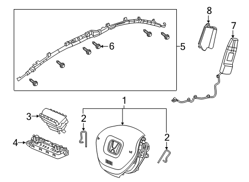 2022 Honda Accord SET Diagram for 78870-TVA-A82