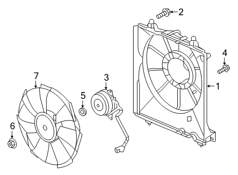 2022 Honda Insight A/C Condenser Fan Diagram