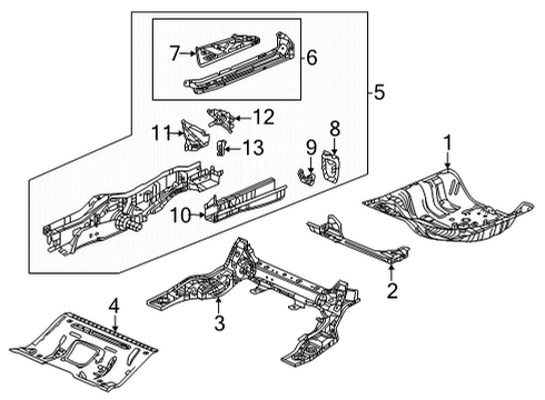 2023 Honda Civic PAN COMP, SPARE TIRE Diagram for 65550-T20-305ZZ