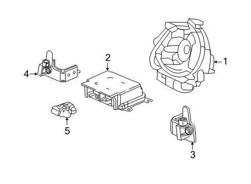 2022 Honda Insight Air Bag Components Diagram 2