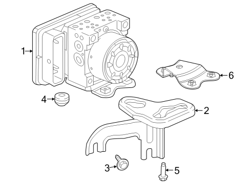 2023 Honda HR-V ABS Components Diagram