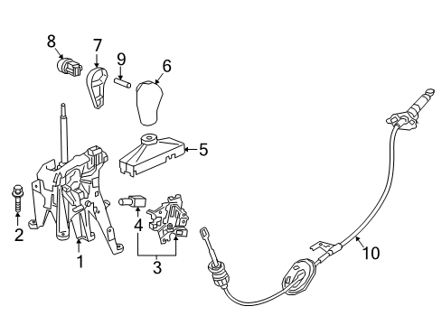 2022 Honda HR-V Gear Shift Control - AT Diagram