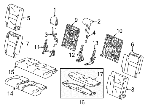 2022 Honda Pilot Third Row Seats Diagram