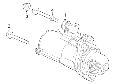 2023 Honda HR-V STARTER MOTOR ASSY Diagram for 31200-6CT-A01