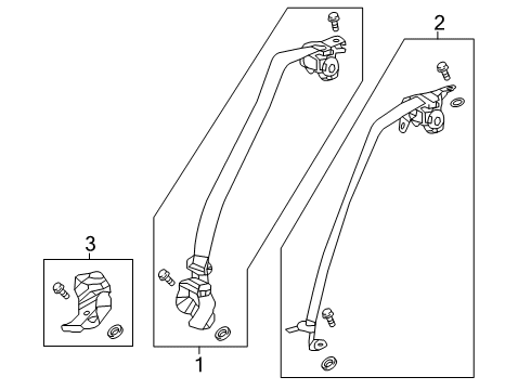 2022 Honda Insight Seat Belt Diagram 2