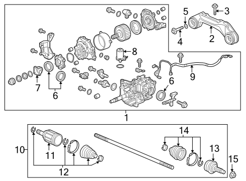 2024 Honda CR-V DRIVESHAFT ASSY-, L Diagram for 42311-3A0-A01