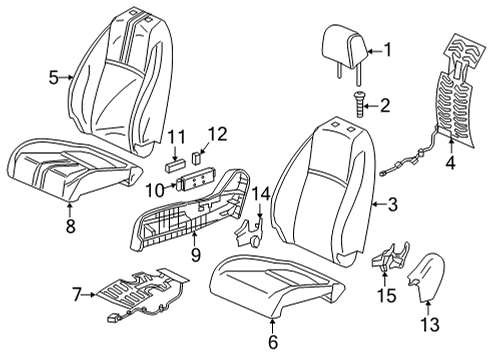 2023 Honda Civic Power Seats Diagram 4