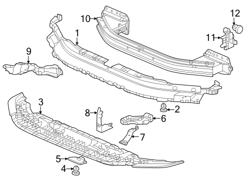 2023 Honda Civic STAY L, FR- BHD Diagram for 71466-T20-A00