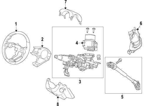 2022 Honda Pilot GRIP *YR666L* Diagram for 78501-TGS-A21ZB