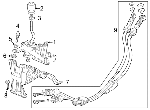 2023 Honda Civic BRACKET (LOWER) Diagram for 54202-T20-A01