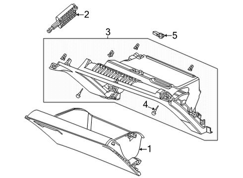 2022 Honda Civic LH BOX *NH900L* Diagram for 77501-T20-A01ZA