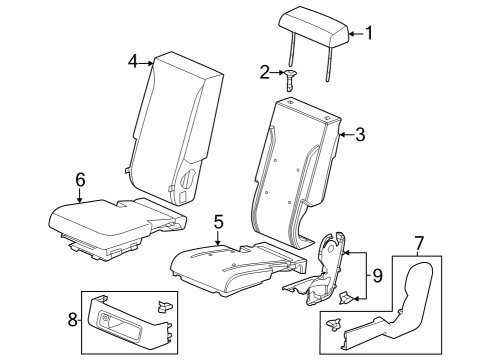 2024 Honda Pilot COVER *NH836L* Diagram for 81931-T90-A21ZC