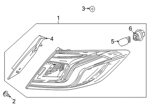 2022 Honda Civic TAILLIGHT ASSY-, R Diagram for 33500-T47-A01