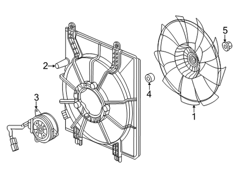 2023 Honda Civic Cooling System, Radiator, Water Pump, Cooling Fan Diagram 4