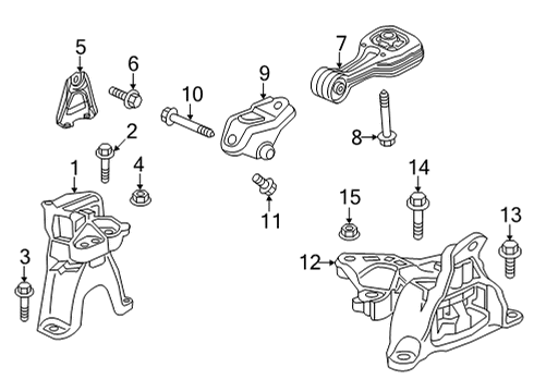 2022 Honda Civic BRACKET, TORQUEROD Diagram for 50690-T20-A10