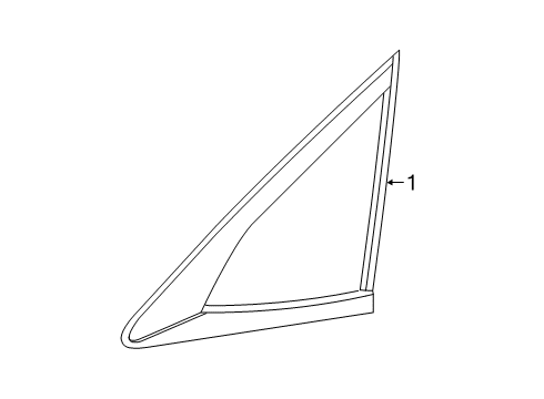 2022 Honda Insight Glass & Hardware - Quarter Panel Diagram