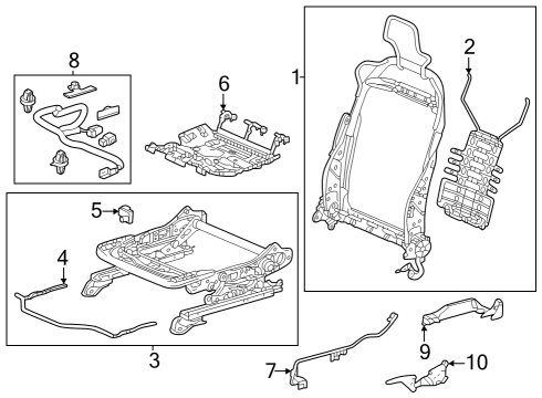 2023 Honda Civic Tracks & Components Diagram 1