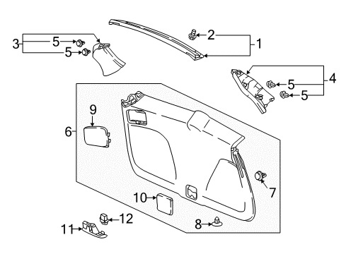 2022 Honda CR-V MOTOR SET Diagram for 74961-TLA-306