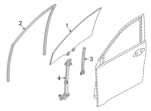 2022 Honda HR-V Front Door Diagram 1